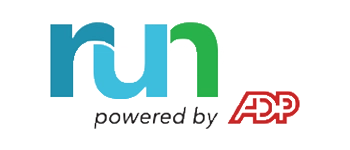 RUN (powered by ADP) logo